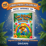 Los Colores con Tico — Libro para colorear digital imprimible (PDF)
